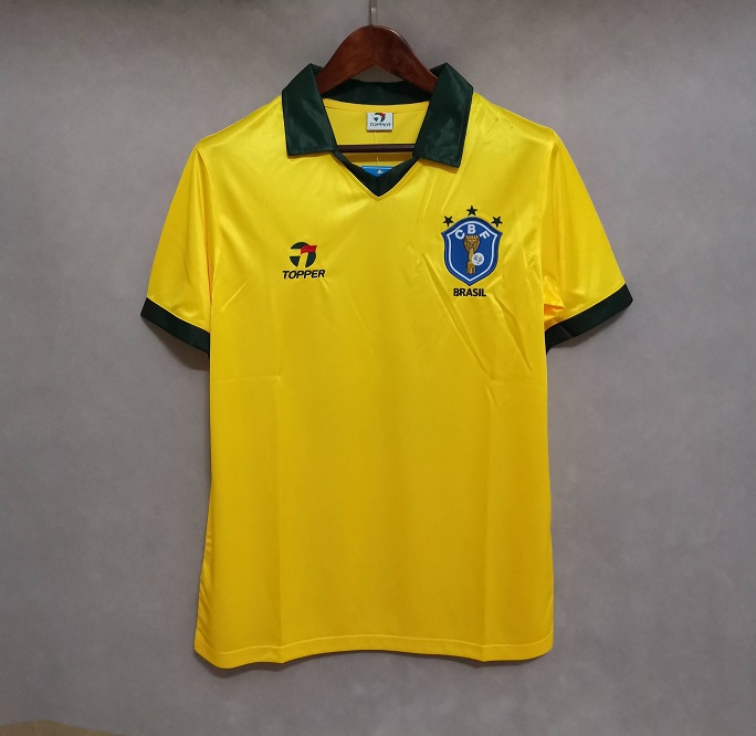 AAA Quality Brazil 1985 Home Soccer Jersey
